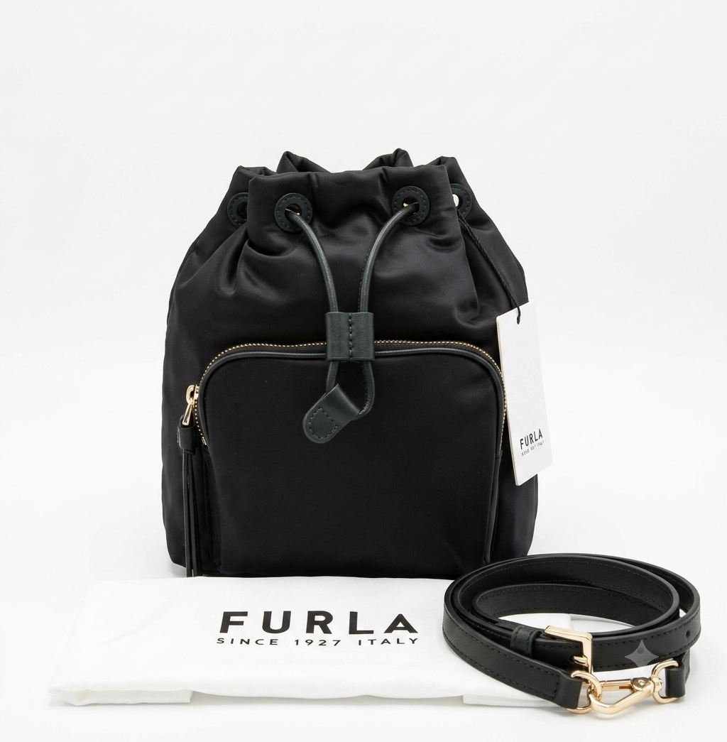 Bolsa saco furla de nylon