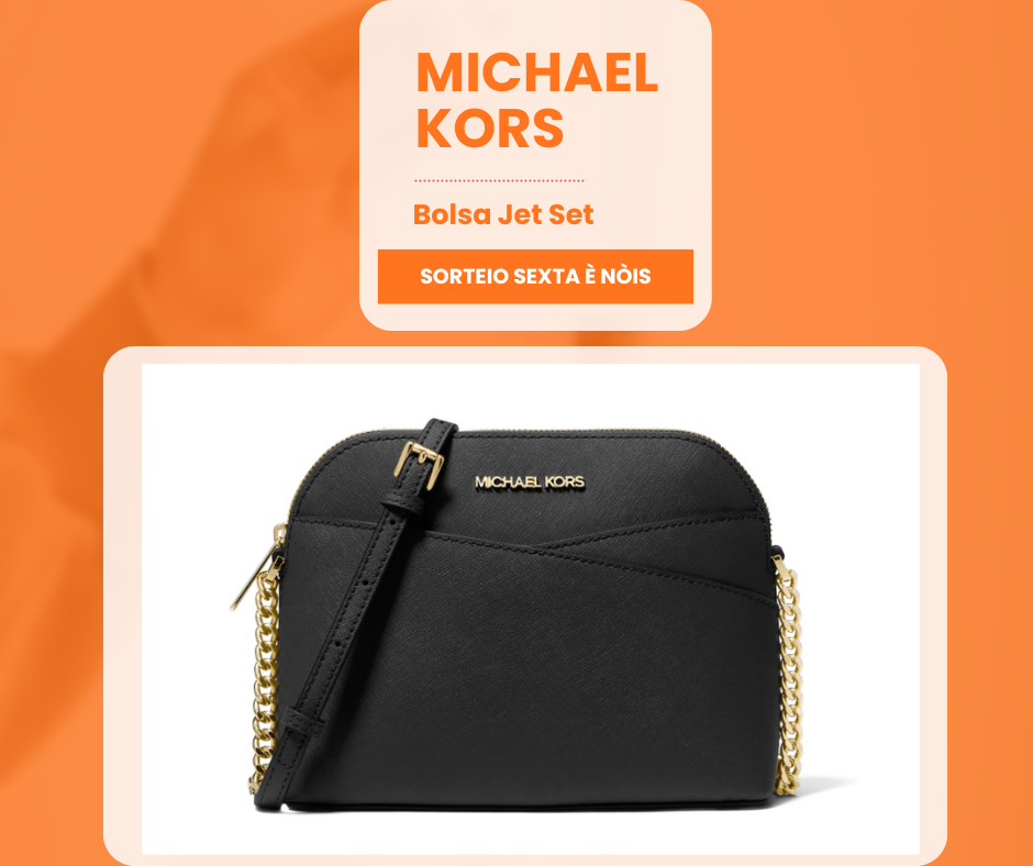 Bolsa Michael Kors a tiracolo, transversal Jet Set média